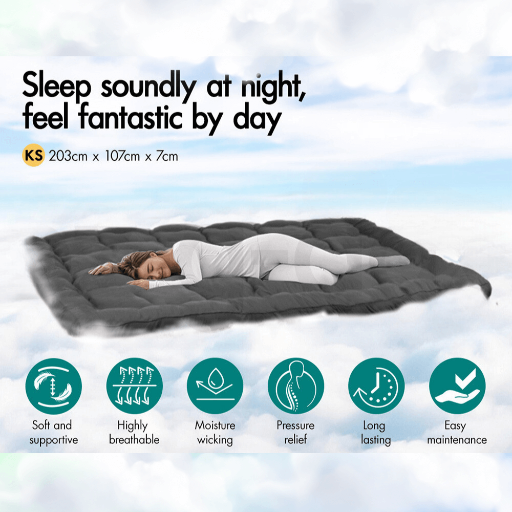 Bamboo Mattress Topper - Sleep Cooler, Wake Up Pain-Free