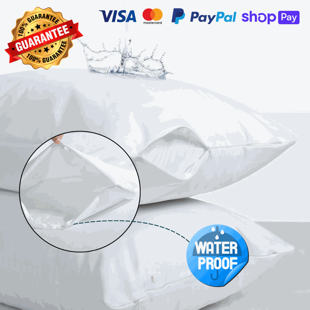 Pillow Protectors - Shield Against Allergens, Dust Mites & Stains