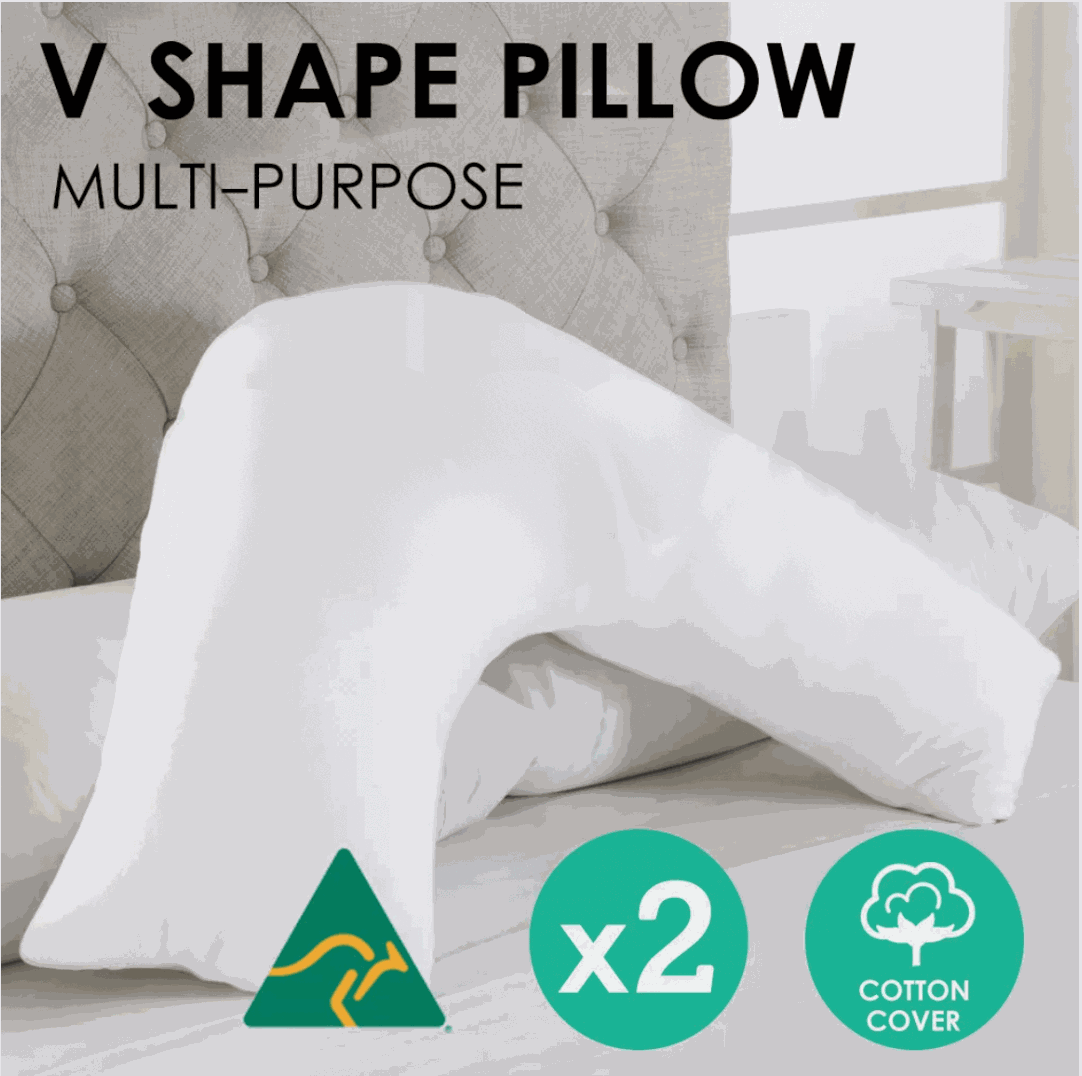 nursing pillow V-shape breastfeeding support cushion