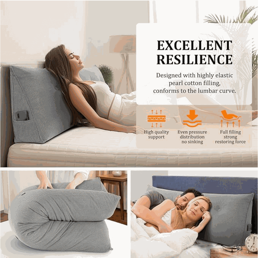 Headboard Pillow – Support Your Back, Relax in Comfort
