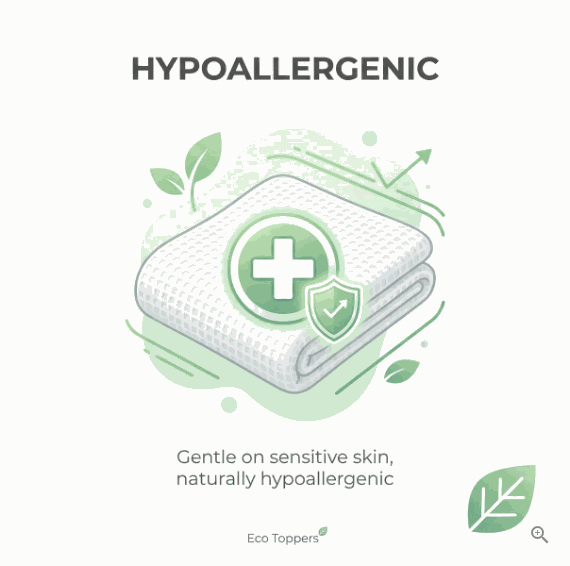 Organic Cotton Waffle Blanket – Boost Breathability, Relax in Comfort