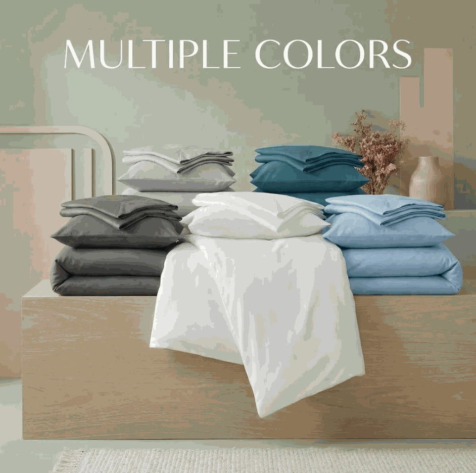 Egyptian Cotton Duvet Cover Set – Ultra Soft, Breathable & Hotel-Luxury Comfort