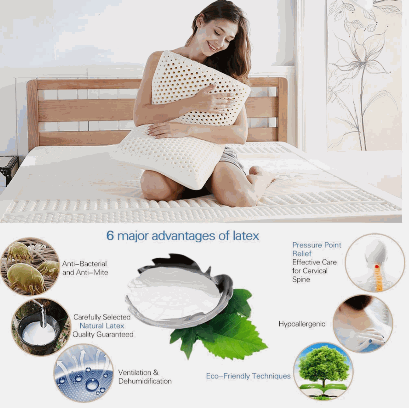 Natural Latex Pillow – Orthopedic Support, Cooler Sleep, Lasting Comfort