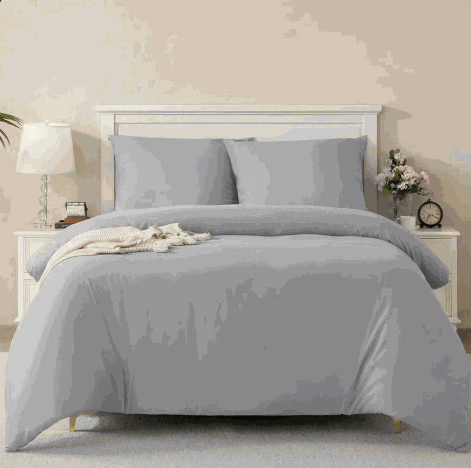 Egyptian Cotton Duvet Cover Set – Ultra Soft, Breathable & Hotel-Luxury Comfort