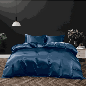Silk Satin Quilt Cover Set – Smooth Hair, Glowing Skin, Luxe Sleep