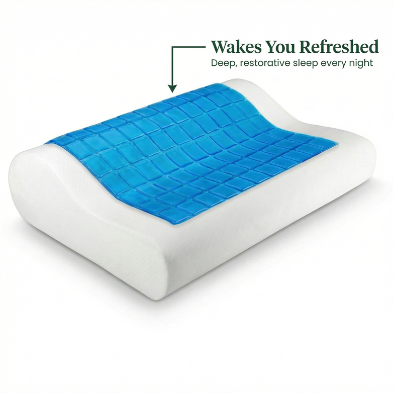 Cooling Pillow – Sleep Cooler, Ease Neck & Shoulder Tension