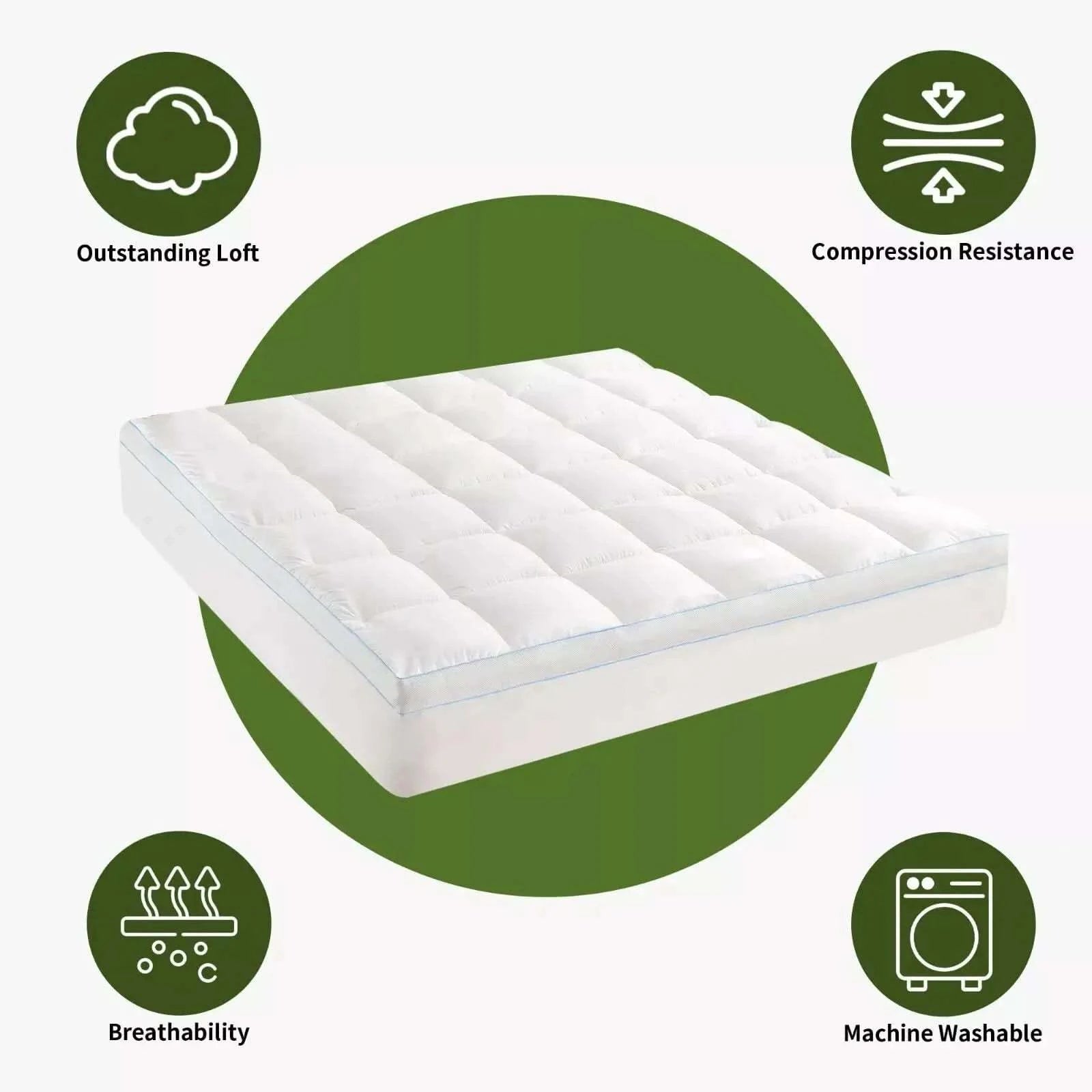 Adorearth™ | Bamboo Mattress Topper