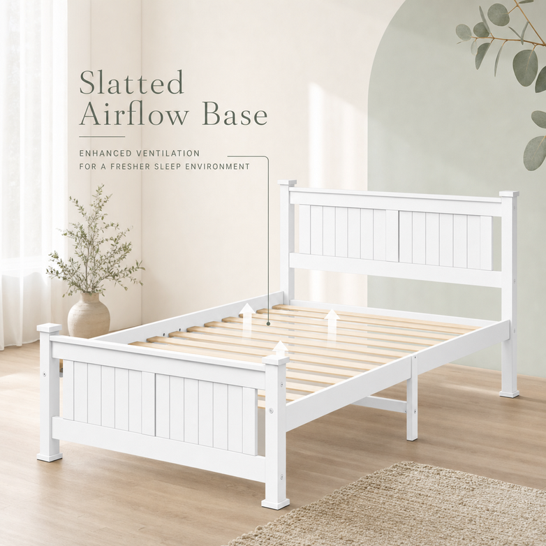 Timber Bed Base - Create Natural Warmth, Support Your Mattress Strength