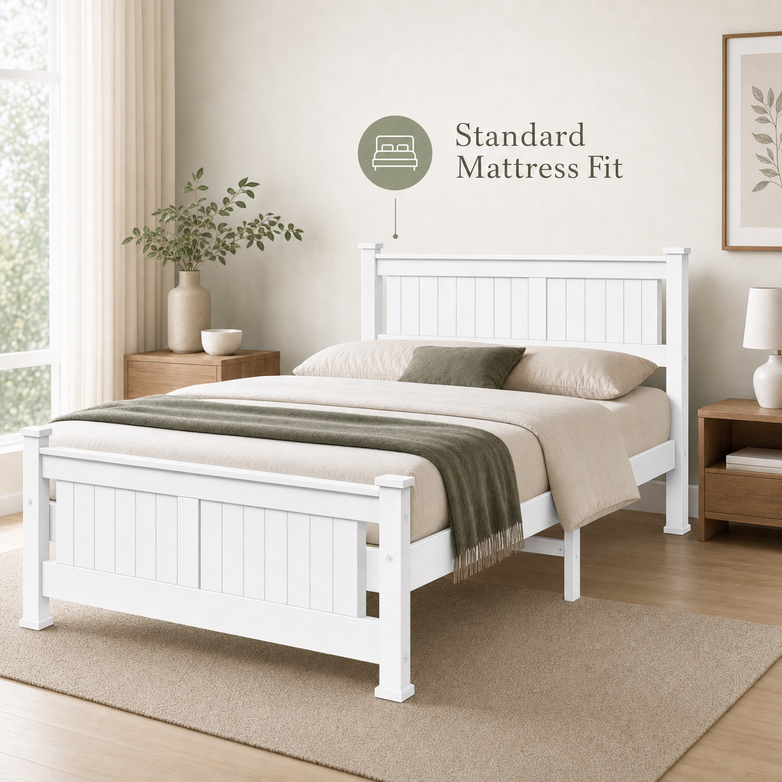 Timber Bed Base - Create Natural Warmth, Support Your Mattress Strength