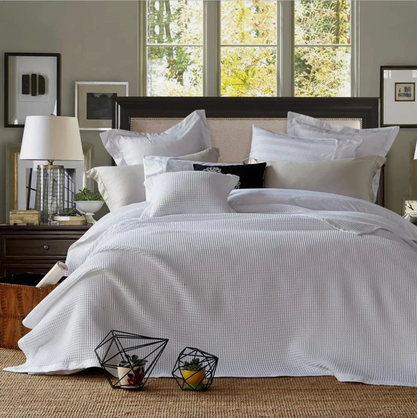Bamboo Waffle Blanket: The Perfect Lightweight Throw for Any Season