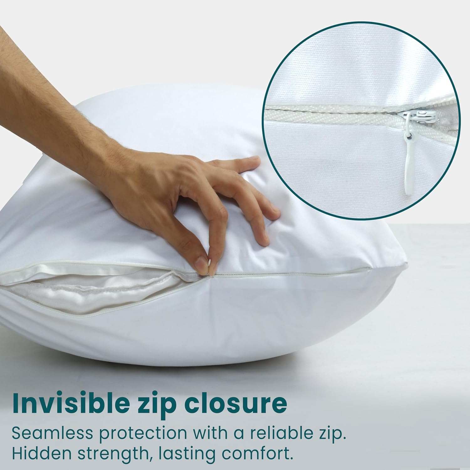 Pillow Protectors - Shield Against Allergens, Dust Mites & Stains