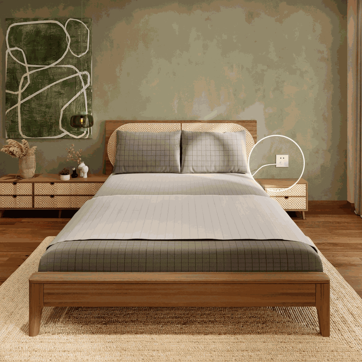 Grounding sheet on bed for earthing sleep benefits improved rest and reduced inflammation