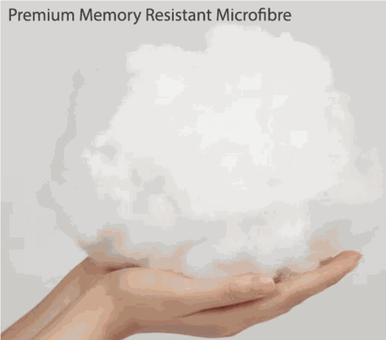 nursing pillow soft fibre filling close-up