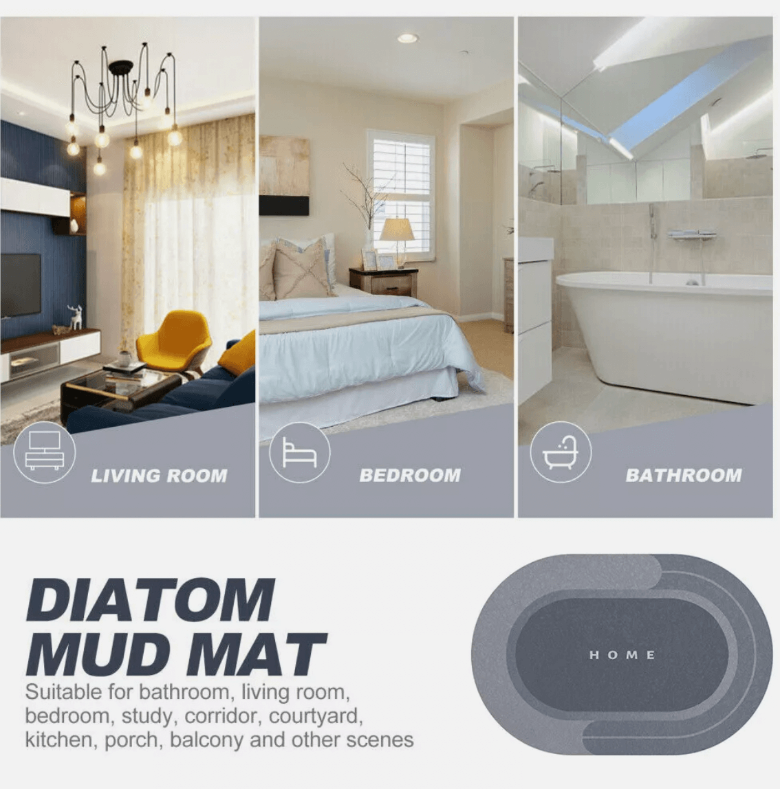 Rapid Dry Bathmat – Absorb Water Fast, Keep Floors Safe