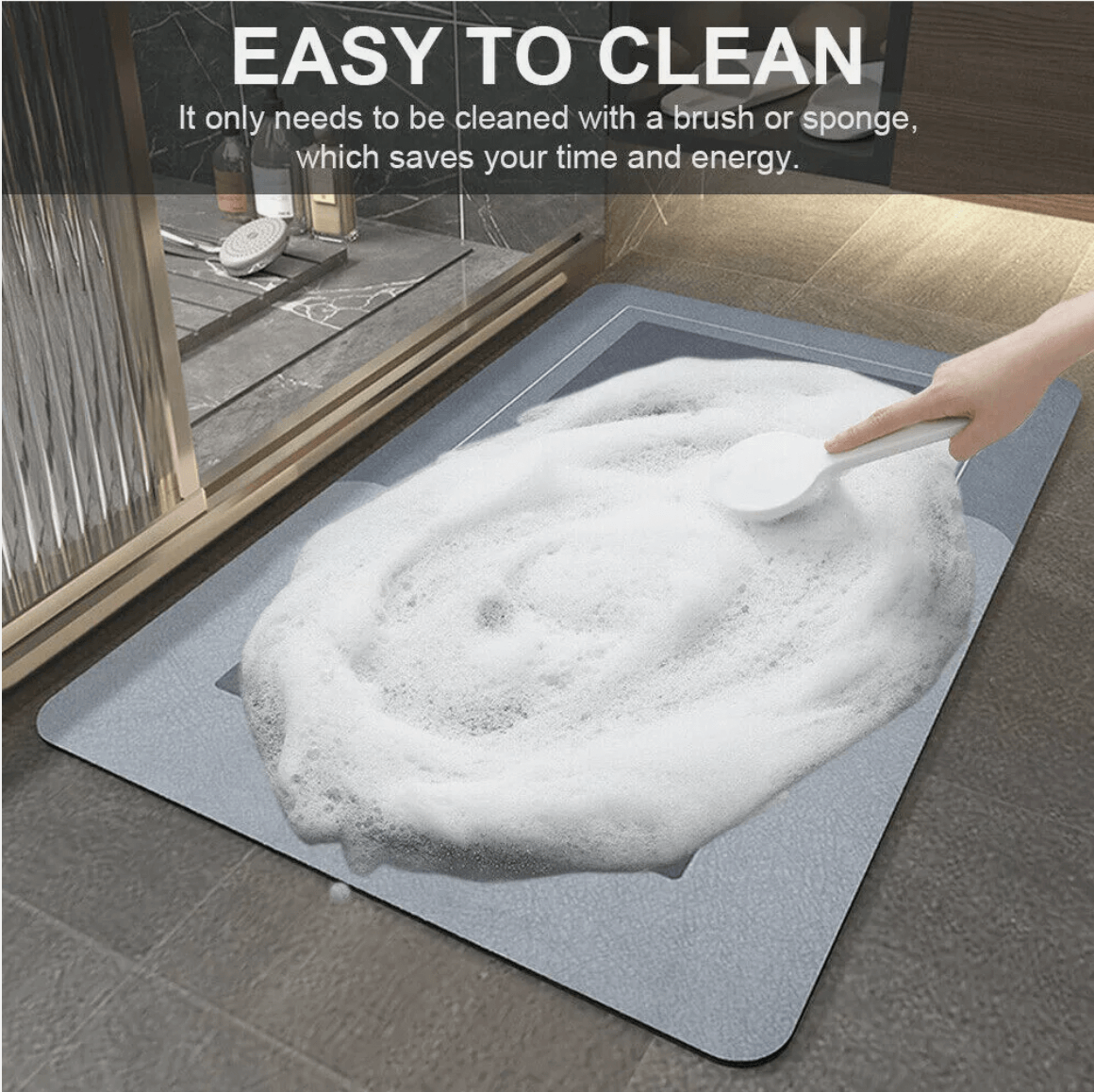 Rapid Dry Bathmat – Absorb Water Fast, Keep Floors Safe