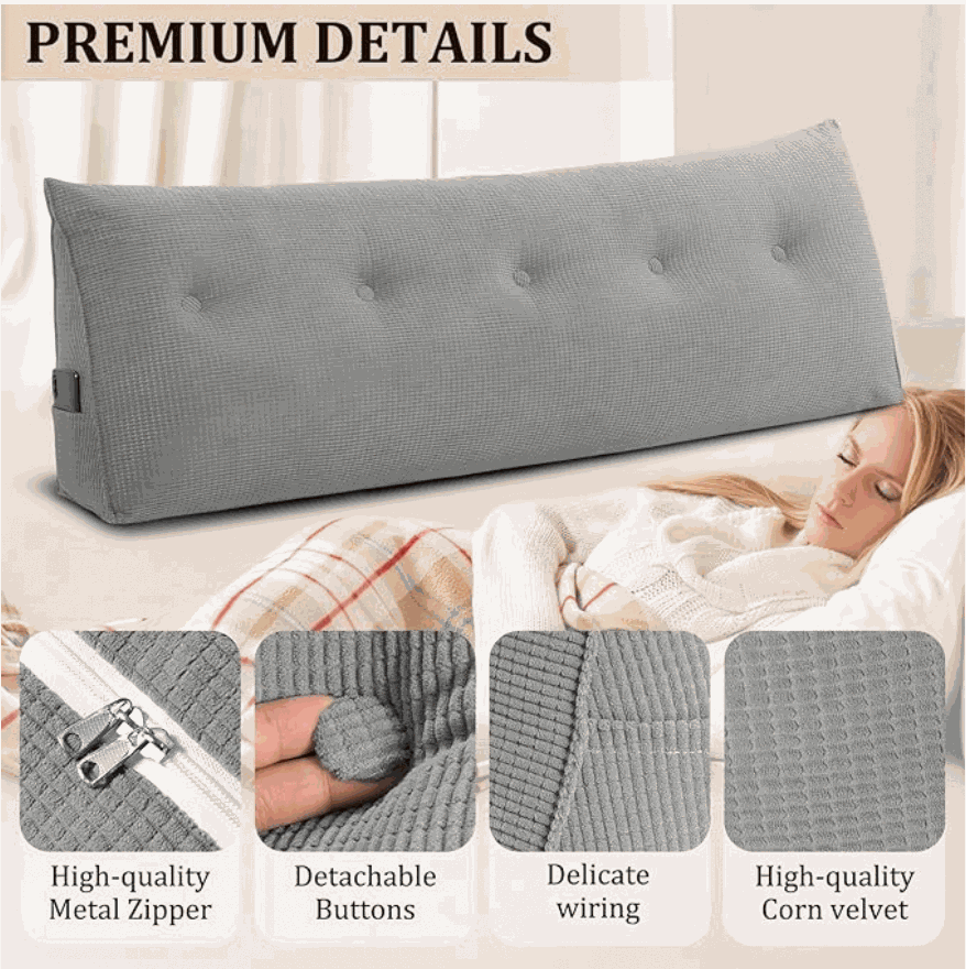 Headboard Pillow – Support Your Back, Relax in Comfort