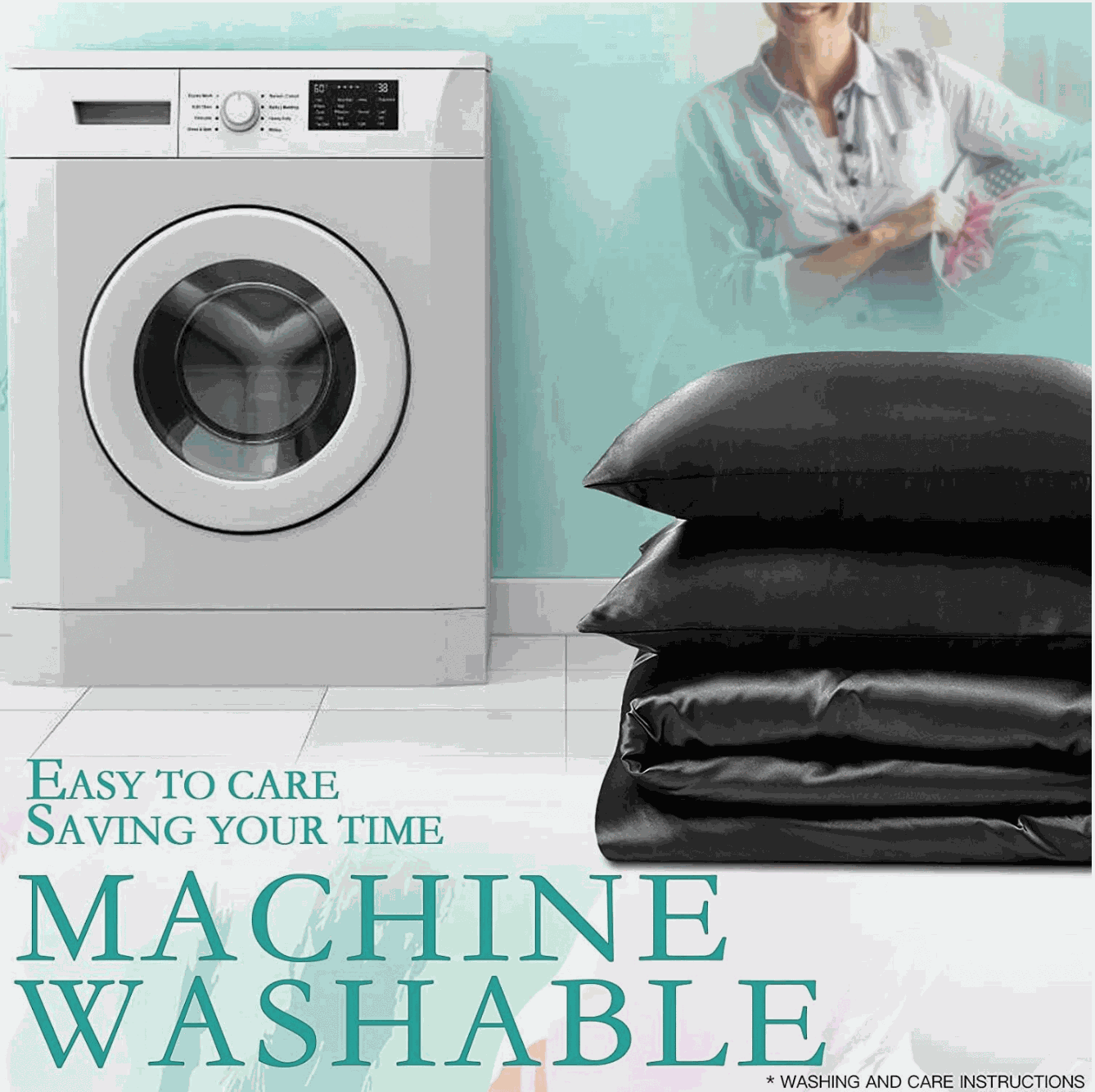 Silk Satin Quilt Cover Set – Smooth Hair, Glowing Skin, Luxe Sleep