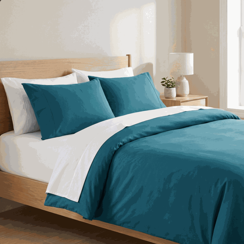 Egyptian Cotton Duvet Cover Set – Ultra Soft, Breathable & Hotel-Luxury Comfort