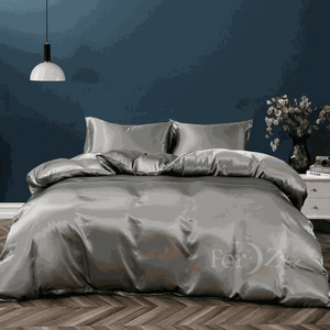 Silk Satin Quilt Cover Set – Smooth Hair, Glowing Skin, Luxe Sleep
