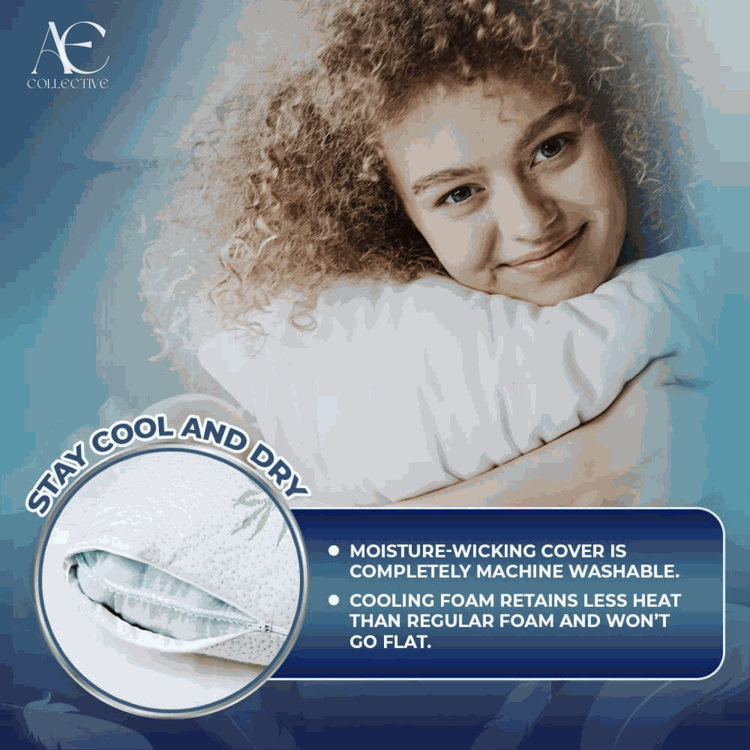 Woman hugging a memory foam pillow for soft and supportive comfort