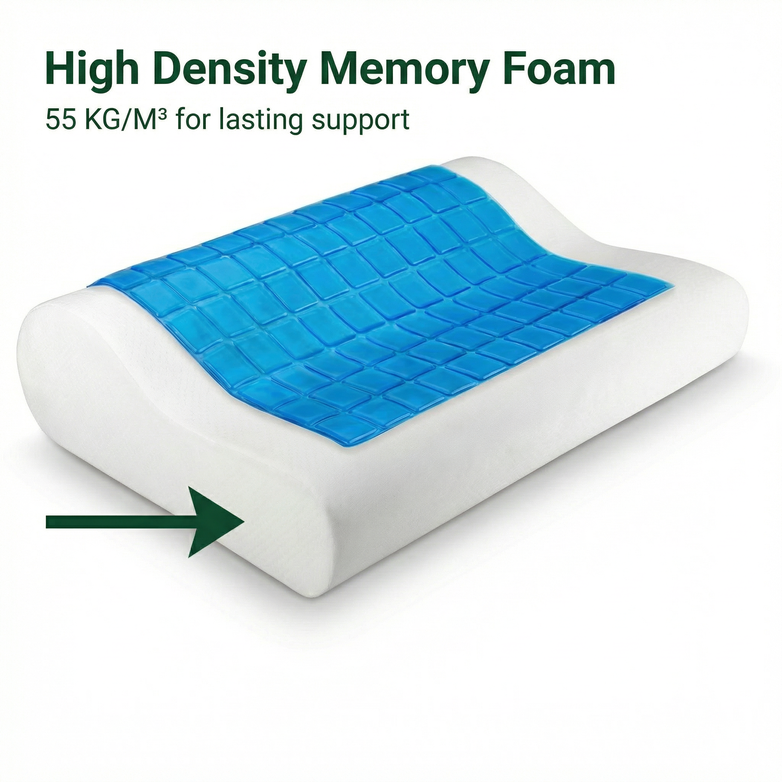 Cooling Pillow – Sleep Cooler, Ease Neck & Shoulder Tension