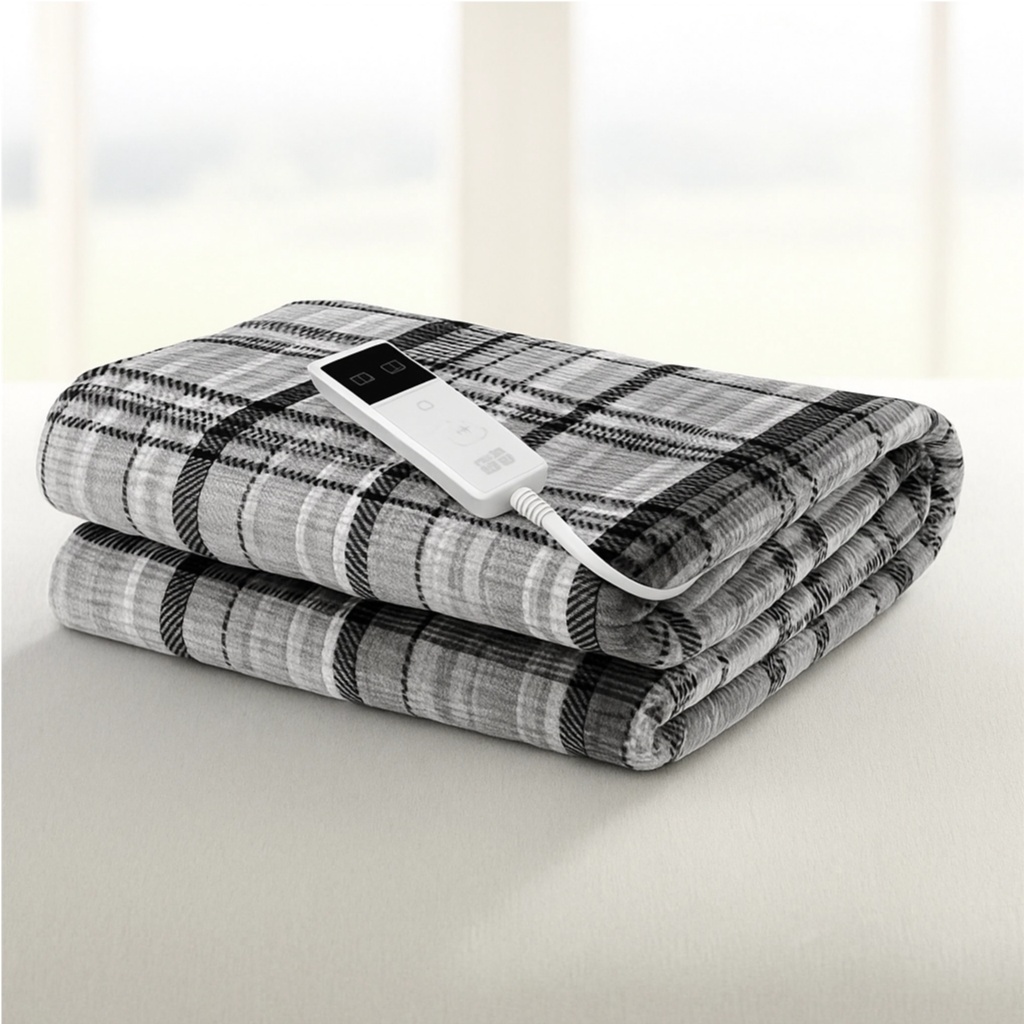 Electric Heated Throw Blanket - Stay Warm, Save On Energy