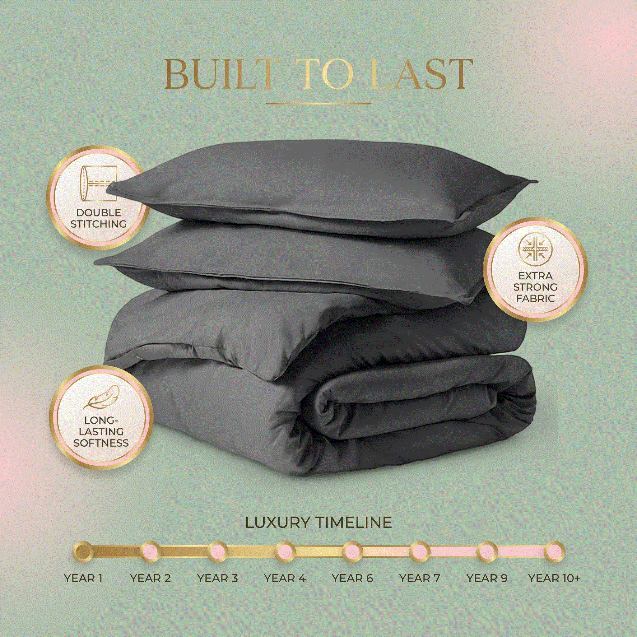 Egyptian Cotton Duvet Cover Set – Ultra Soft, Breathable & Hotel-Luxury Comfort