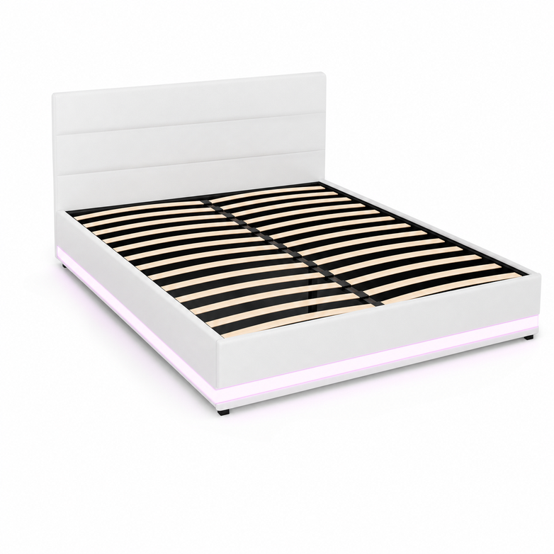 LED Gas Lift Bed - Customise Your Bedroom, Maximise Storage Space
