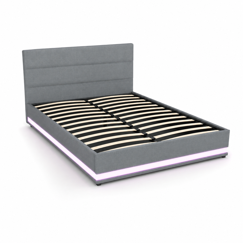 LED Gas Lift Bed - Customise Your Bedroom, Maximise Storage Space