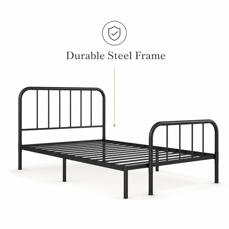 Steel Bed Base - Prevent Mattress Sagging, Maximise Under-Bed Space