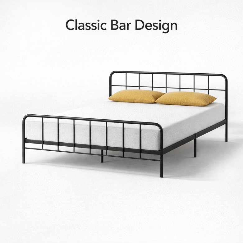 Steel Bed Base - Prevent Mattress Sagging, Maximise Under-Bed Space