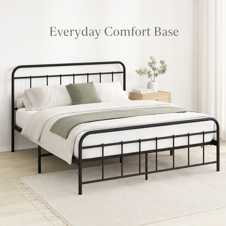 Steel Bed Base - Prevent Mattress Sagging, Maximise Under-Bed Space