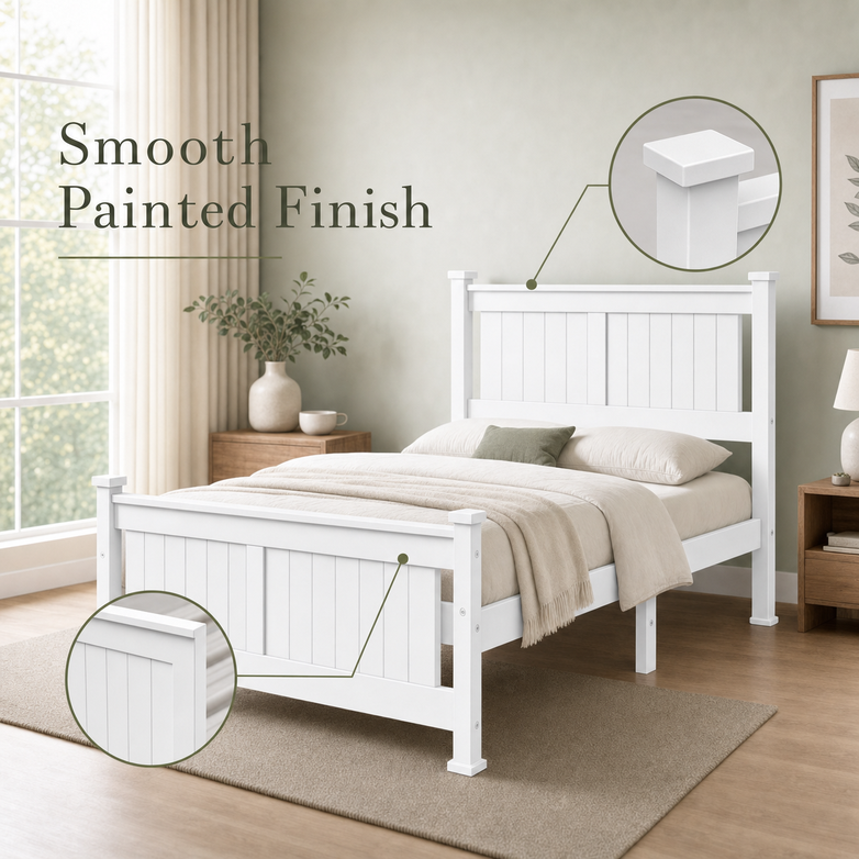 Timber Bed Base - Create Natural Warmth, Support Your Mattress Strength