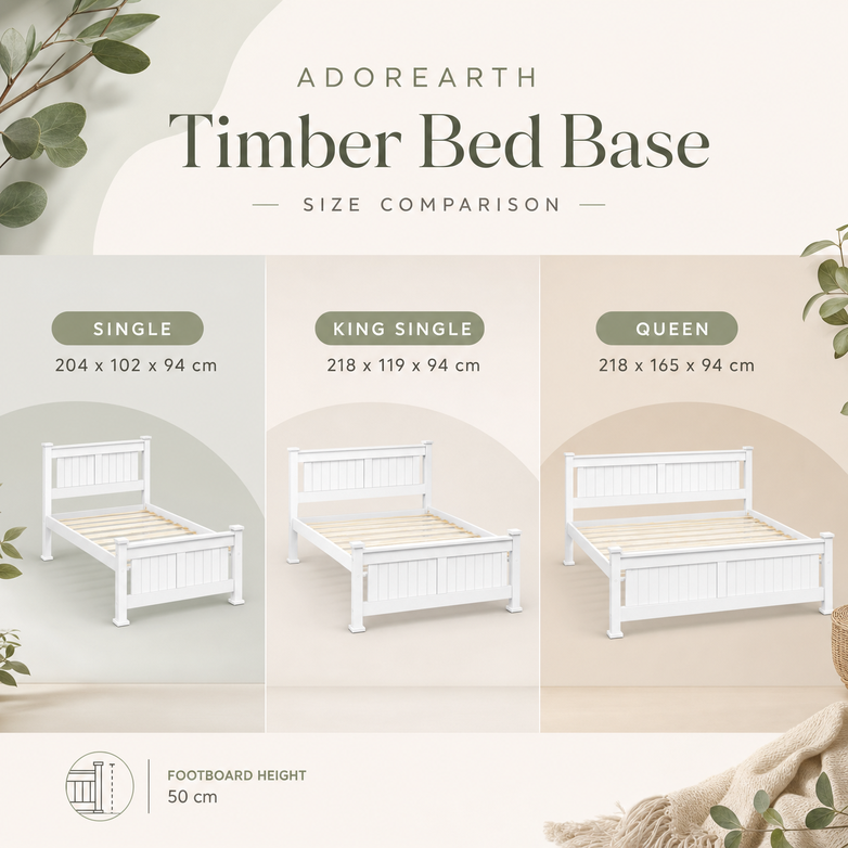 Timber Bed Base - Create Natural Warmth, Support Your Mattress Strength